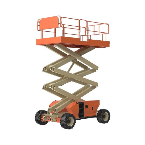 scissor lifts are versatile and can be used in various environments, including warehouses, construction sites, and even rough surfaces